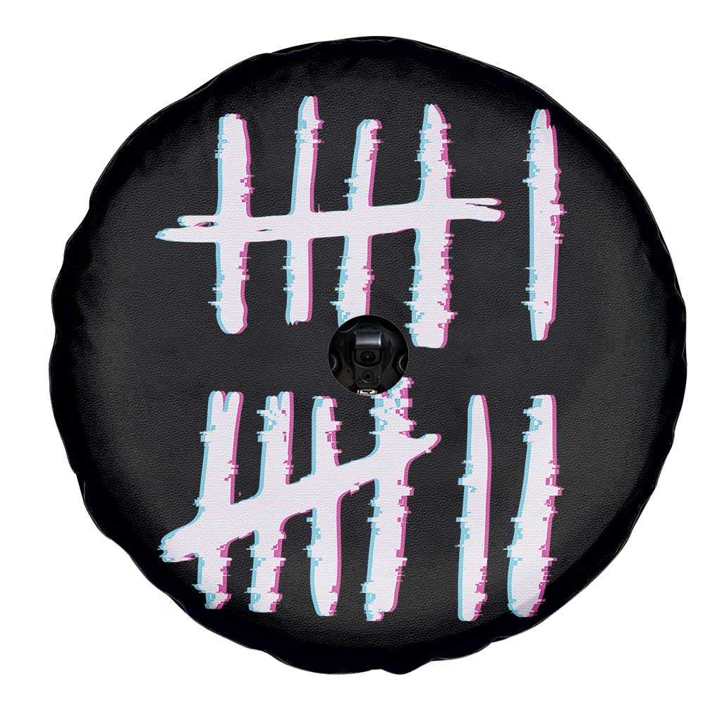 Tally Marks Six Seven Meme Spare Tire Cover Glitch Optical Illusion TS12 Print Your Wear