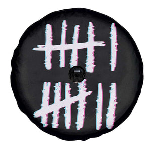 Tally Marks Six Seven Meme Spare Tire Cover Glitch Optical Illusion TS12 Print Your Wear