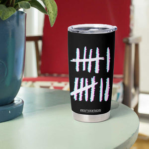 Tally Marks Six Seven Meme Tumbler Cup Glitch Optical Illusion TS12 Print Your Wear