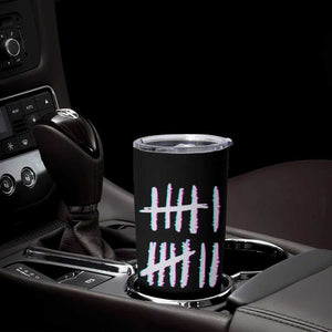 Tally Marks Six Seven Meme Tumbler Cup Glitch Optical Illusion TS12 Print Your Wear