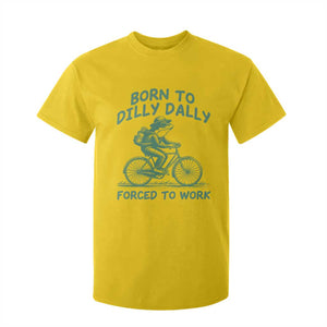 Born To Dilly Dally Forced To Work T Shirt For Kid Funny Frog Meme TS12 Daisy Print Your Wear