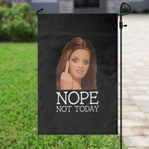 Funny Doll Face Disgusted Garden Flag Nope Not Today Meme TS12 Print Your Wear