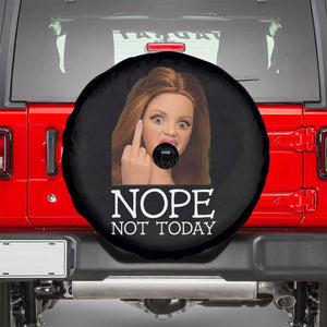 Funny Doll Face Disgusted Spare Tire Cover Nope Not Today Meme TS12 Black Print Your Wear