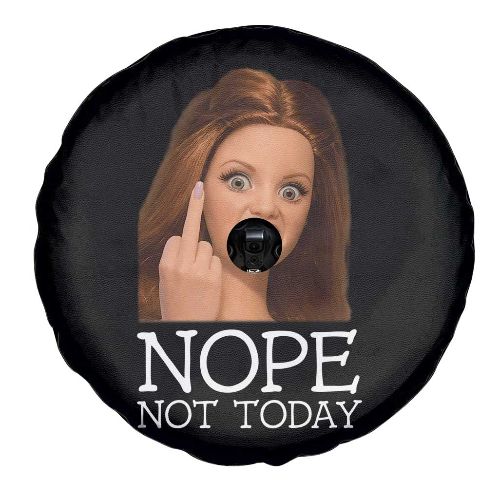 Funny Doll Face Disgusted Spare Tire Cover Nope Not Today Meme TS12 Print Your Wear