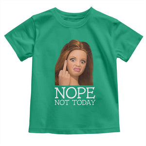 Funny Doll Face Disgusted Toddler T Shirt Nope Not Today Meme TS12 Irish Green Print Your Wear