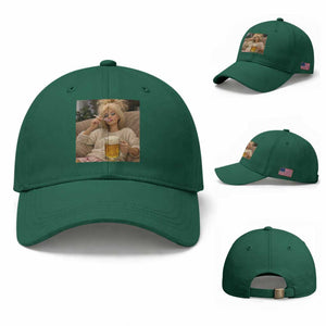 Funny Smoking And Drinking Doll Meme Baseball Cap Weekend Relaxation TS12 Baseball Cap Universal Fit Irish Green Print Your Wear