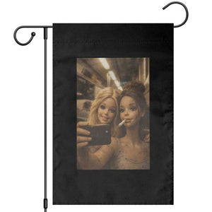 Funny Selfie Doll Meme Garden Flag Aesthetic Doll Face Graphic TS12 Black Print Your Wear