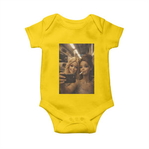 Funny Selfie Doll Meme Baby Onesie Aesthetic Doll Face Graphic TS12 Daisy Print Your Wear