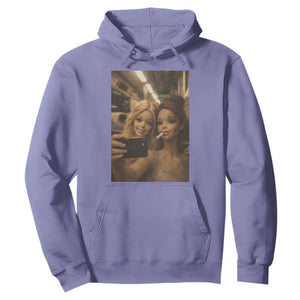 Funny Selfie Doll Meme Hoodie Aesthetic Doll Face Graphic TS12 Violet Print Your Wear