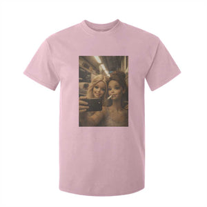 Funny Selfie Doll Meme T Shirt For Kid Aesthetic Doll Face Graphic TS12 Light Pink Print Your Wear