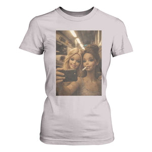 Funny Selfie Doll Meme T Shirt For Women Aesthetic Doll Face Graphic TS12 Ice Gray Print Your Wear