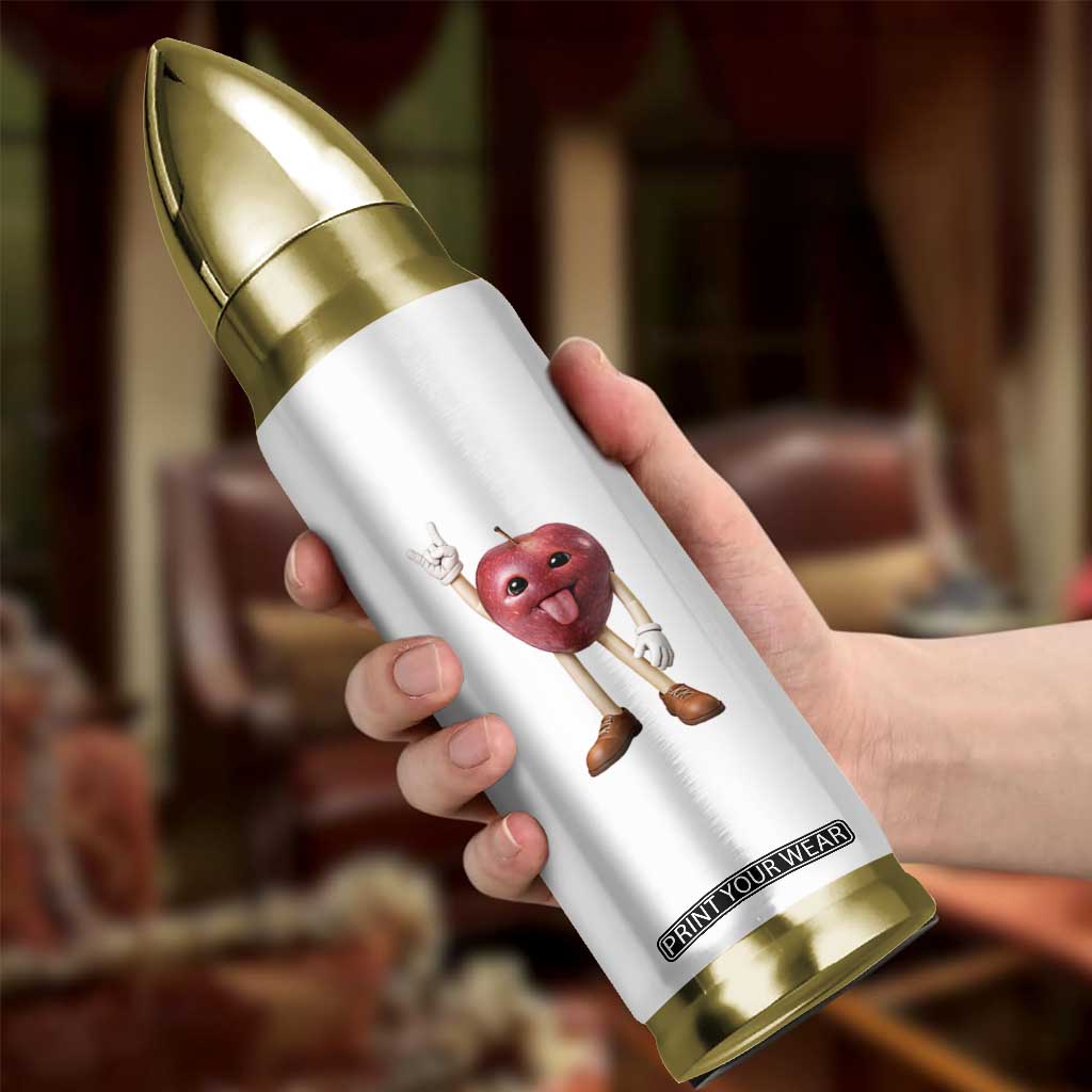 Funny Apple With Face Wapple Meme Bullet Tumbler TS12 Print Your Wear