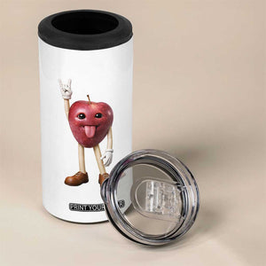 Funny Apple With Face Wapple Meme 4 in 1 Can Cooler Tumbler TS12 Print Your Wear