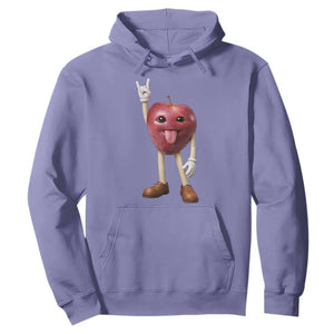 Funny Apple With Face Wapple Meme Hoodie TS12 Violet Print Your Wear