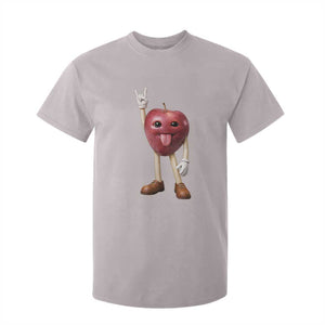 Funny Apple With Face Wapple Meme T Shirt For Kid TS12 Ice Gray Print Your Wear