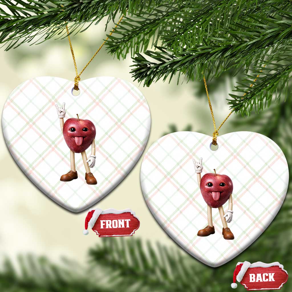 Funny Apple With Face Wapple Meme Ceramic Ornament TS12 Print Your Wear