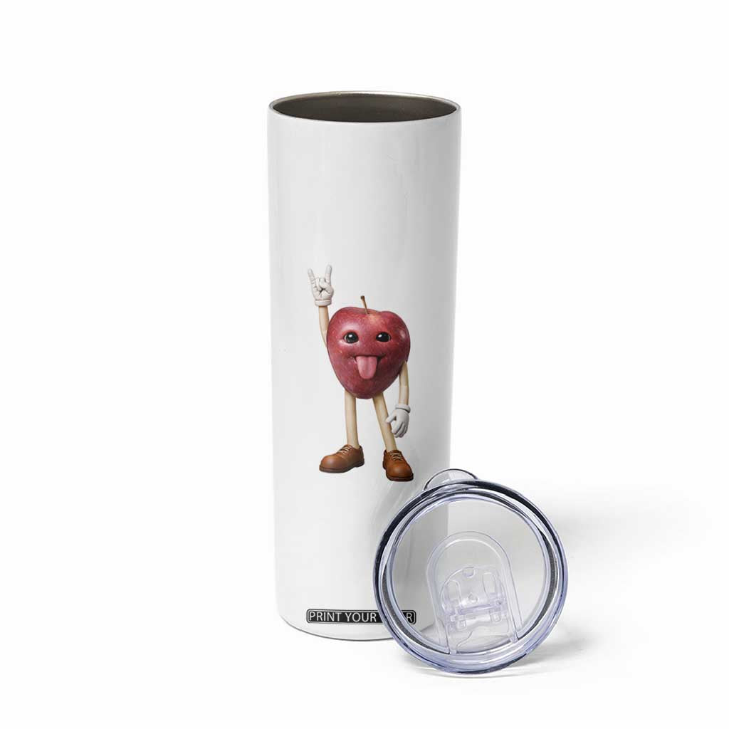 Funny Apple With Face Wapple Meme Skinny Tumbler TS12 Print Your Wear