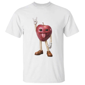 Funny Apple With Face Wapple Meme T Shirt TS12 White Print Your Wear
