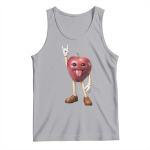 Funny Apple With Face Wapple Meme Tank Top TS12 Athletic Heather Print Your Wear