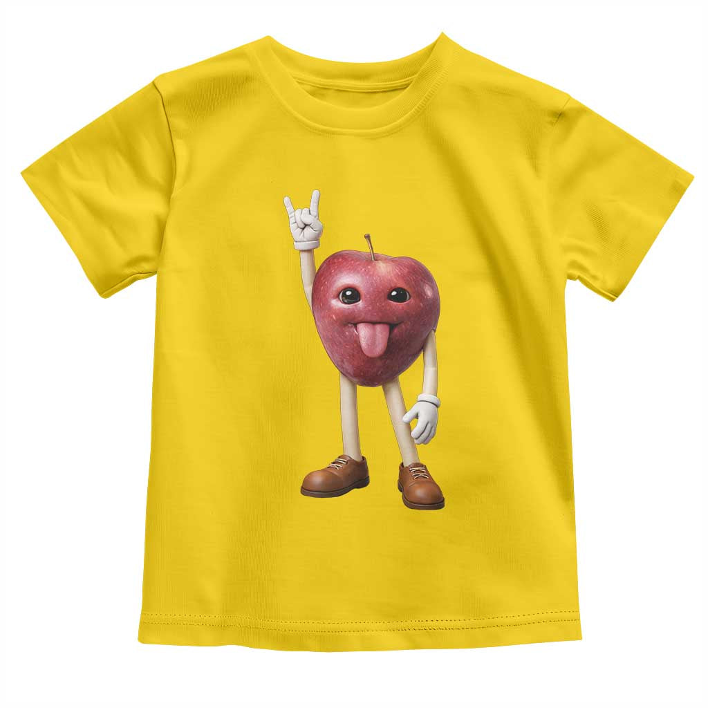 Funny Apple With Face Wapple Meme Toddler T Shirt TS12 Daisy Print Your Wear