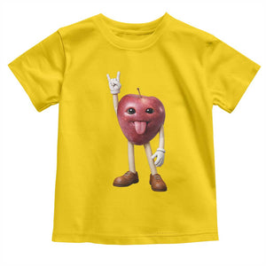 Funny Apple With Face Wapple Meme Toddler T Shirt TS12 Daisy Print Your Wear