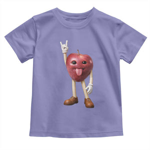 Funny Apple With Face Wapple Meme Toddler T Shirt TS12 Violet Print Your Wear