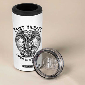 Saint Michael Heavenly Warrior 4 in 1 Can Cooler Tumbler Defend Us In Battle TS12 Print Your Wear