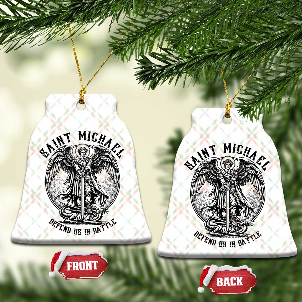 Saint Michael Heavenly Warrior Ceramic Ornament Defend Us In Battle TS12 Print Your Wear