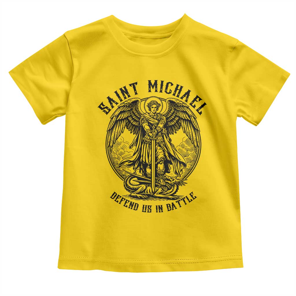 Saint Michael Heavenly Warrior Toddler T Shirt Defend Us In Battle TS12 Daisy Print Your Wear