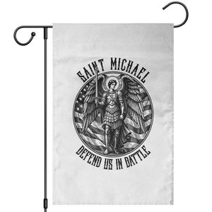 Saint Michael Defend Us In Battle Garden Flag American Flag Patriotic TS12 White Print Your Wear