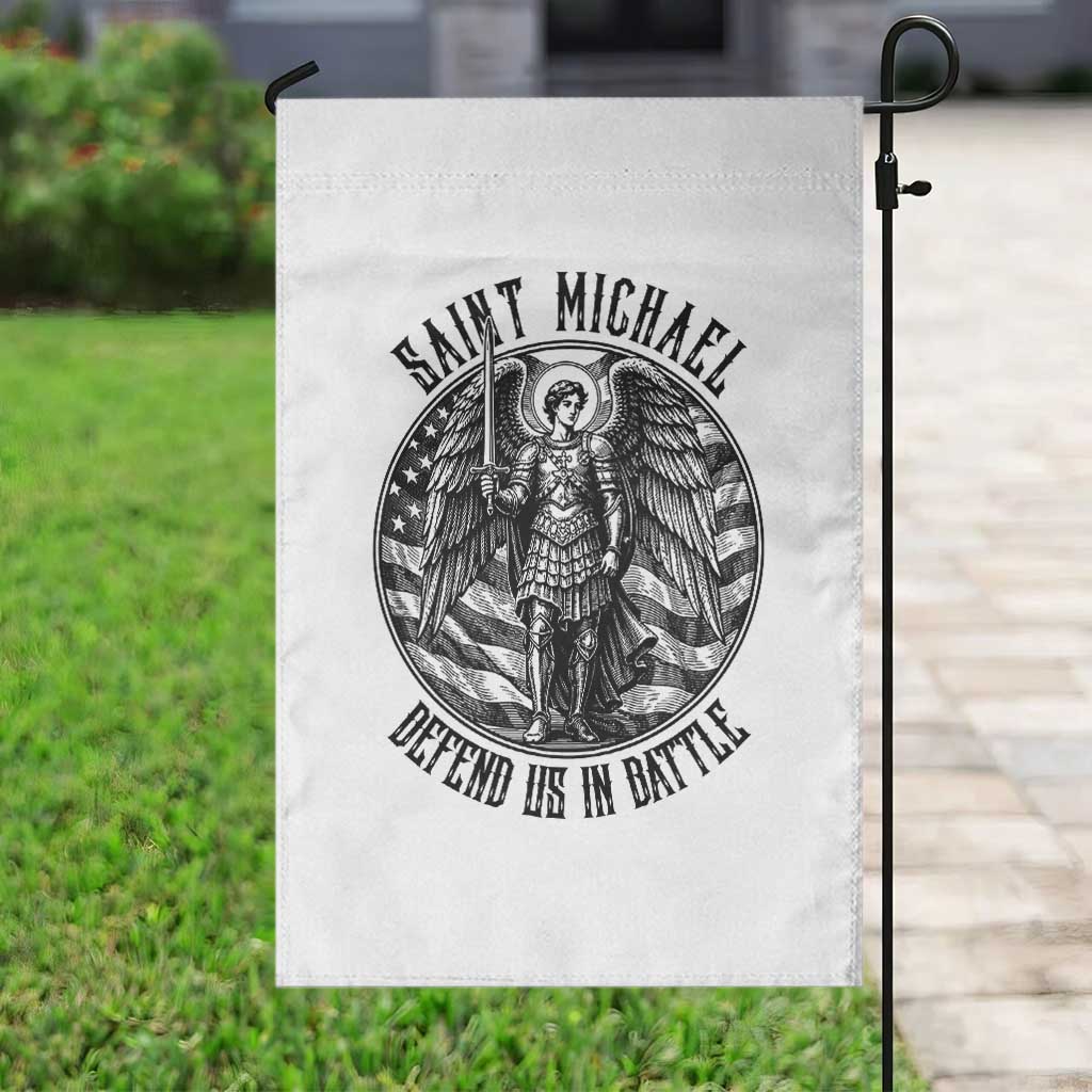 Saint Michael Defend Us In Battle Garden Flag American Flag Patriotic TS12 Print Your Wear