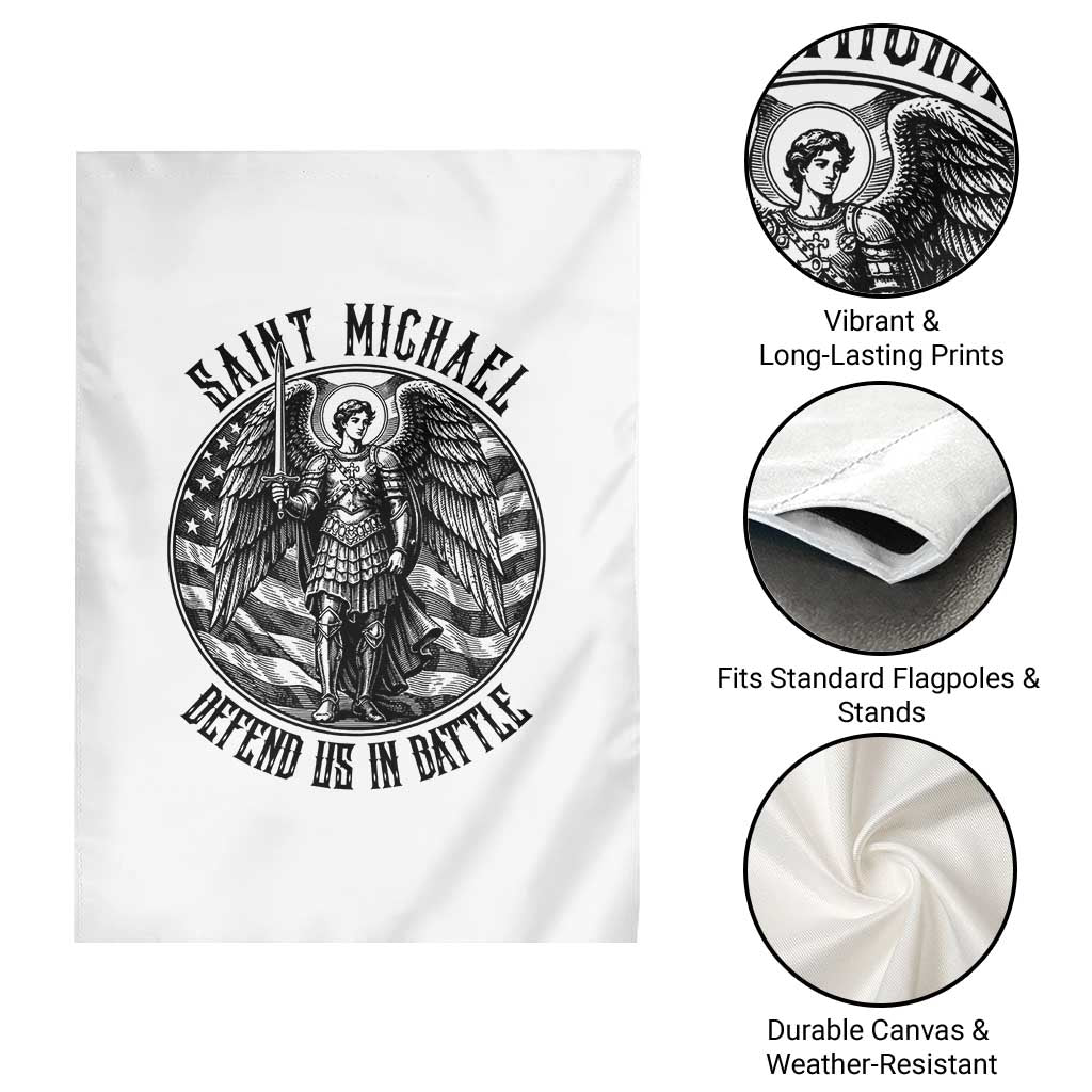Saint Michael Defend Us In Battle Garden Flag American Flag Patriotic TS12 Print Your Wear