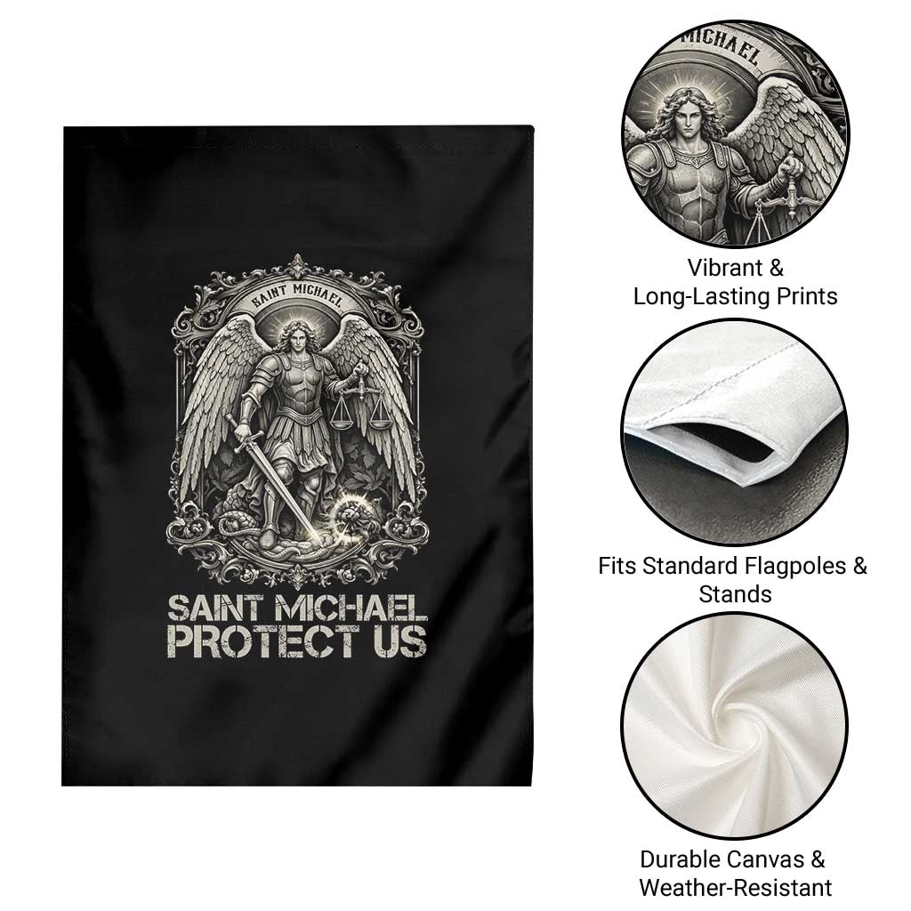 St Michael The Archangel Protect Us Garden Flag Christian Faith Gift TS12 Print Your Wear
