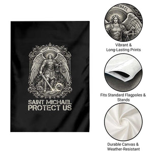 St Michael The Archangel Protect Us Garden Flag Christian Faith Gift TS12 Print Your Wear