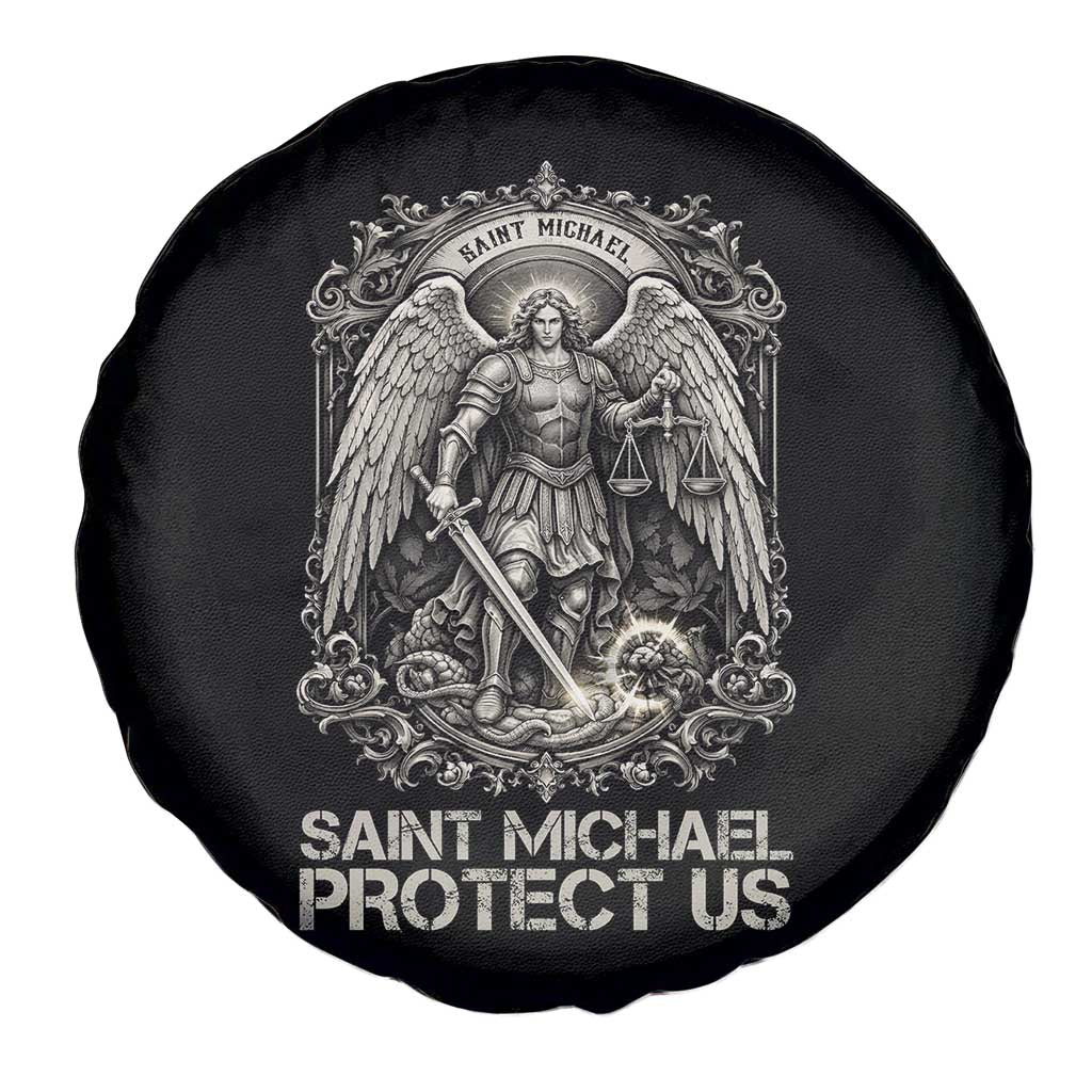 St Michael The Archangel Protect Us Spare Tire Cover Christian Faith Gift TS12 Print Your Wear