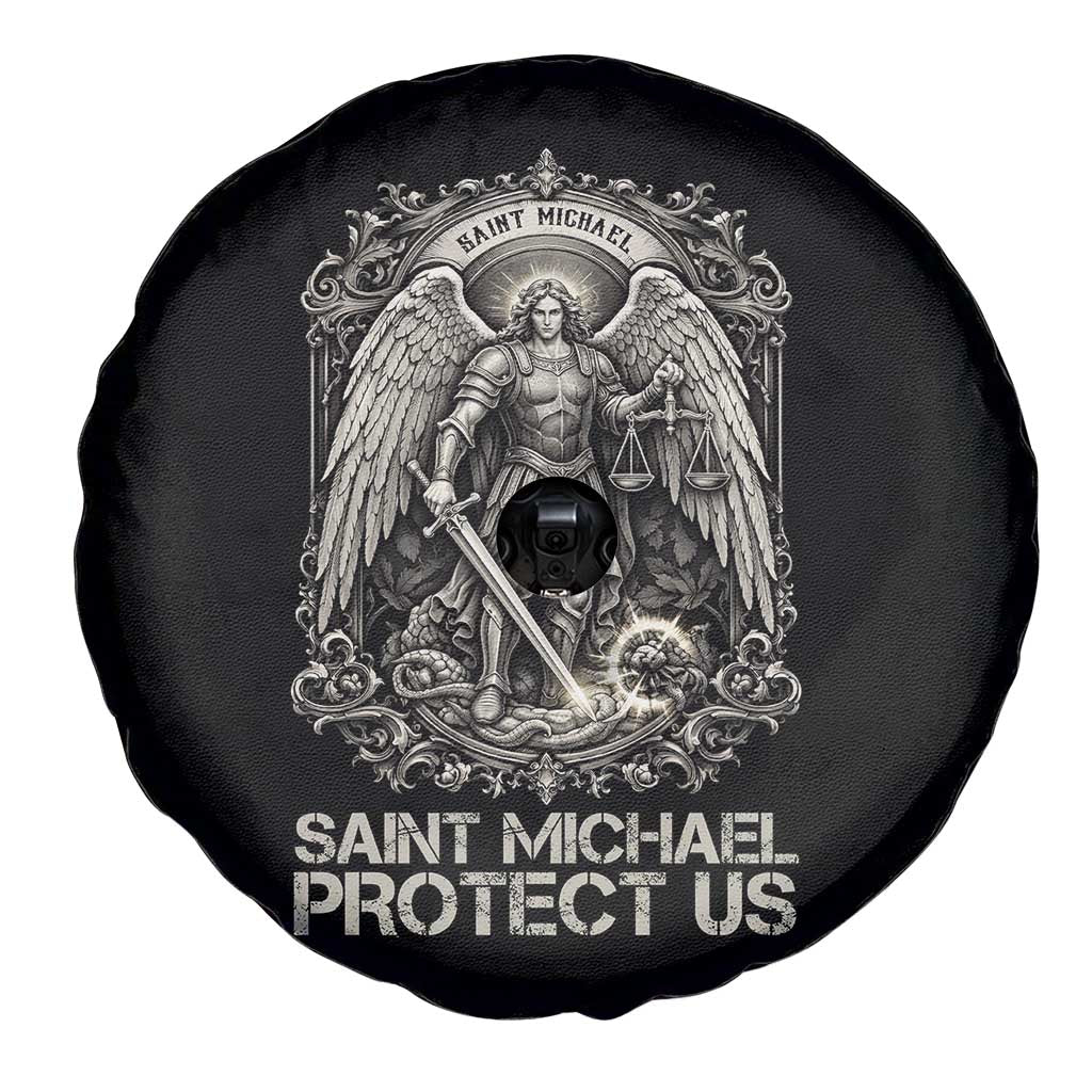 St Michael The Archangel Protect Us Spare Tire Cover Christian Faith Gift TS12 Print Your Wear