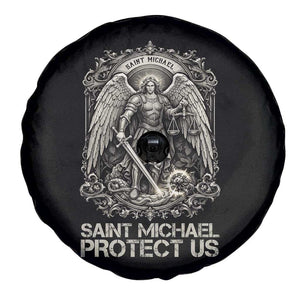 St Michael The Archangel Protect Us Spare Tire Cover Christian Faith Gift TS12 Print Your Wear