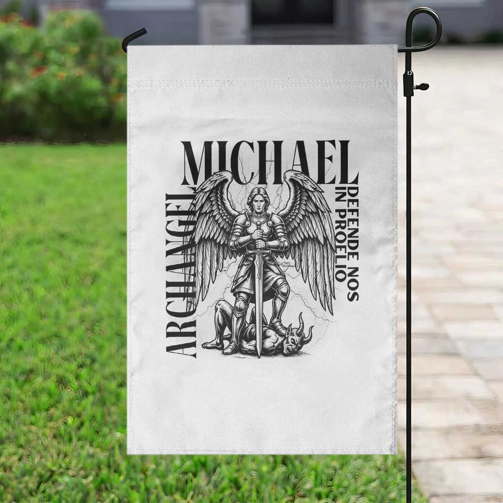 Saint Michael Archangel Defende Nos In Proelio Garden Flag Christian Faith Gift TS12 Print Your Wear