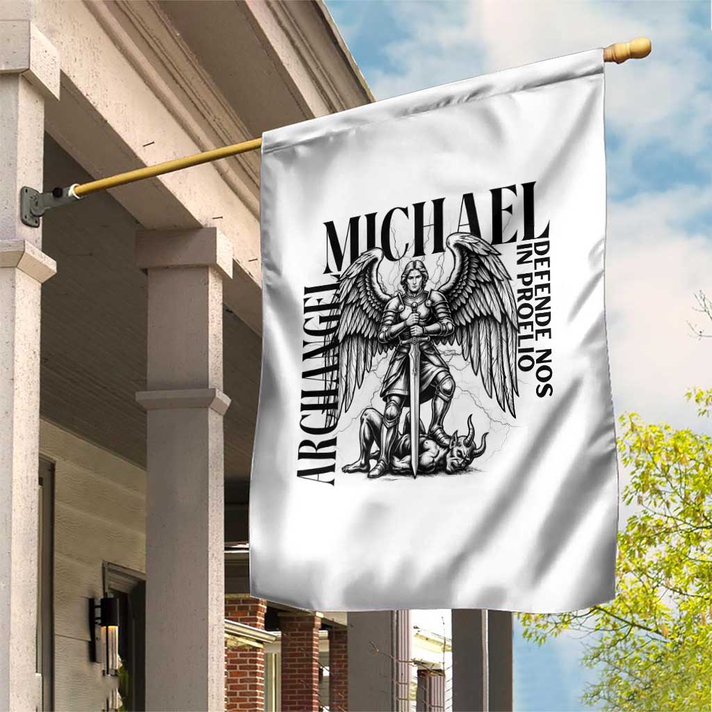 Saint Michael Archangel Defende Nos In Proelio Garden Flag Christian Faith Gift TS12 Print Your Wear