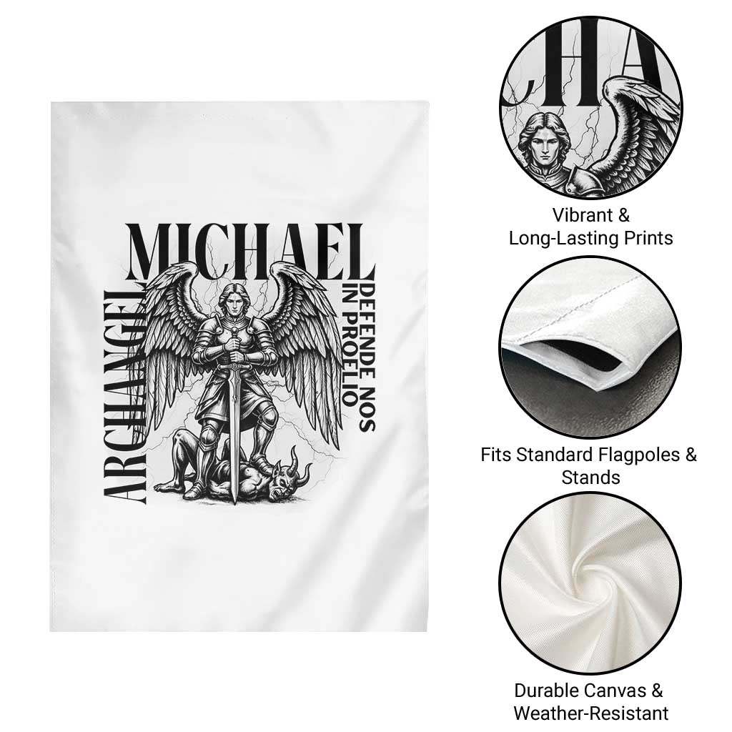 Saint Michael Archangel Defende Nos In Proelio Garden Flag Christian Faith Gift TS12 Print Your Wear