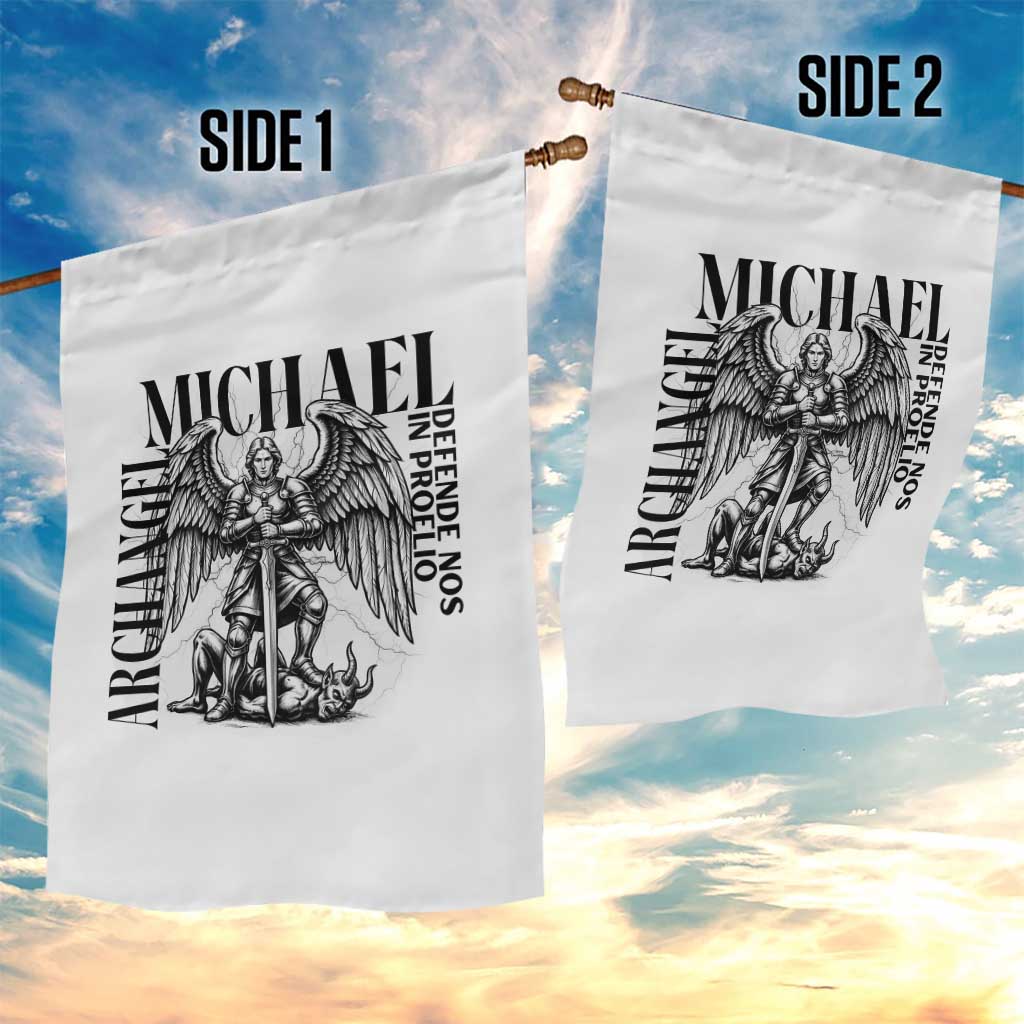 Saint Michael Archangel Defende Nos In Proelio Garden Flag Christian Faith Gift TS12 Print Your Wear