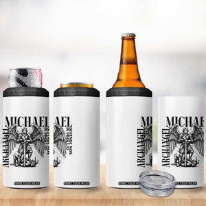 Saint Michael Archangel Defende Nos In Proelio 4 in 1 Can Cooler Tumbler Christian Faith Gift TS12 Print Your Wear