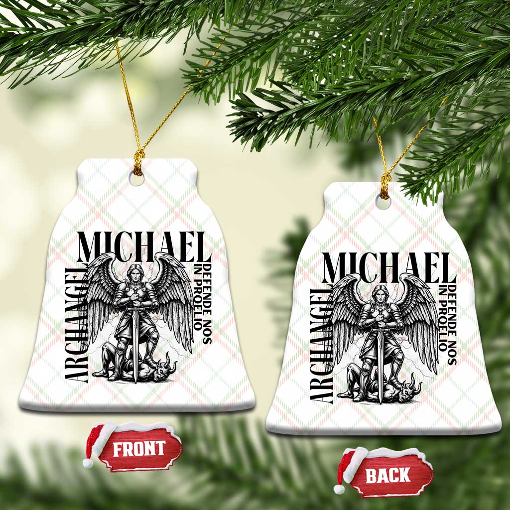 Saint Michael Archangel Defende Nos In Proelio Ceramic Ornament Christian Faith Gift TS12 Print Your Wear