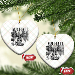 Saint Michael Archangel Defende Nos In Proelio Ceramic Ornament Christian Faith Gift TS12 Print Your Wear