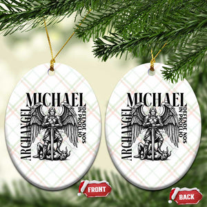 Saint Michael Archangel Defende Nos In Proelio Ceramic Ornament Christian Faith Gift TS12 Print Your Wear