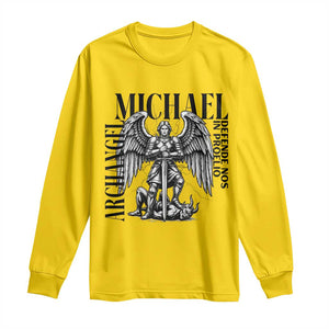 Saint Michael Archangel Defende Nos In Proelio Long Sleeve Shirt Christian Faith Gift TS12 Daisy Print Your Wear