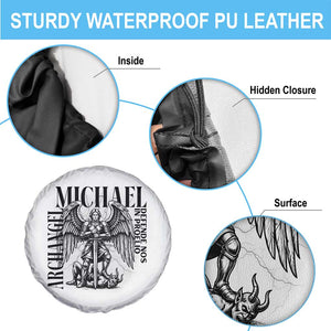 Saint Michael Archangel Defende Nos In Proelio Spare Tire Cover Christian Faith Gift TS12 Print Your Wear