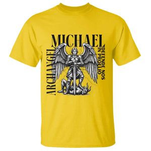 Saint Michael Archangel Defende Nos In Proelio T Shirt Christian Faith Gift TS12 Daisy Print Your Wear