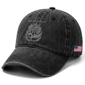 Not Today Satan Washed Cotton Baseball Cap Saint Michael Fights Evil TS12 Print Your Wear