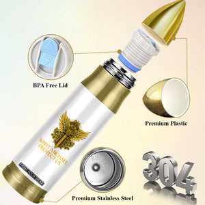 Vintage Catholic Saint Michael Protect Us Bullet Tumbler Religious Gift TS12 Print Your Wear